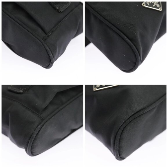 PRADA Shoulder Pouch Nylon Black Silver Auth - Picture 16 of 16